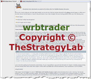 WRB Analysis Advance Tutorial Chapter 4 excerpt